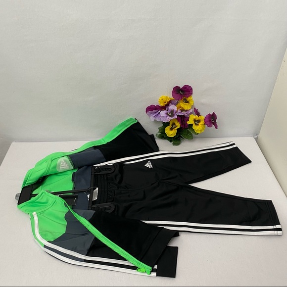 Adidas boys’ tricot jacket and pant 2-piece set, NWT - Picture 2 of 8